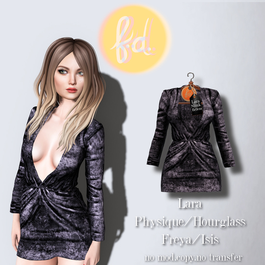 (fd) Open Party Dress - Velvet Purple