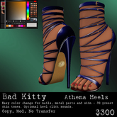 Bad Kitty Athena Heels Blue (V)