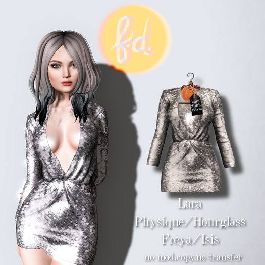 (fd) Open Party Dress - Sequin Silver