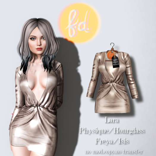 (fd) Open Party Dress - Metallic Stone