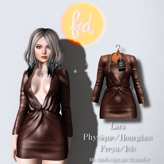 (fd) Open Party Dress - Brown
