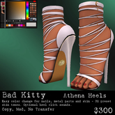 Bad Kitty Athena Heels White (V)