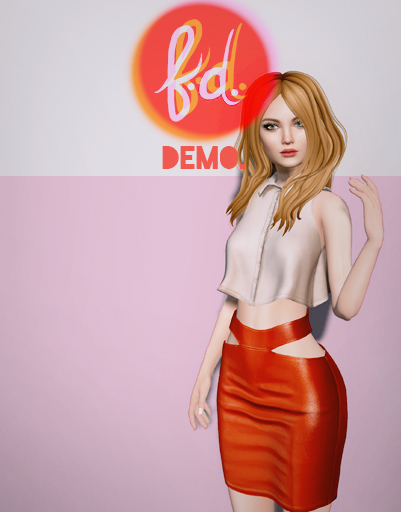 (fd) Cutout Pencil Skirt - DEMO