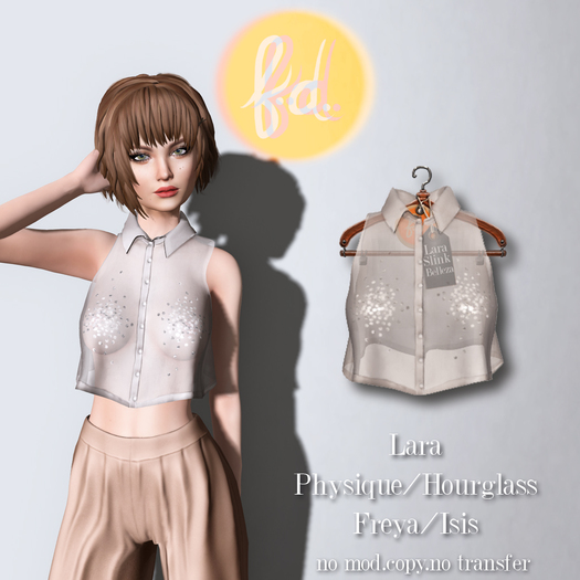 (fd) Cropped Collar Tank - Sequin Silver