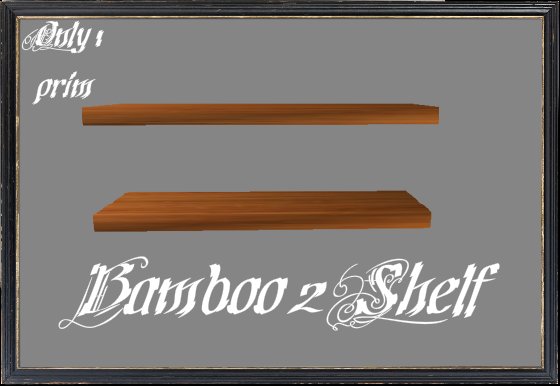Bamboo two shelf