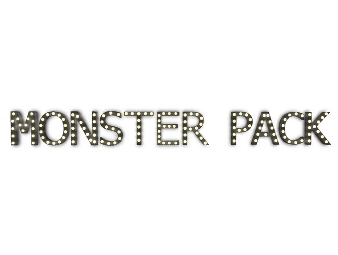 [Px] "MONSTER PACK" Illuminated Light Bulbs Sign