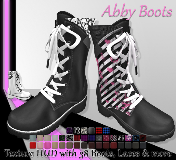 [Syn] Abby Boots (Texture HUD, Maitreya, Physique & Hourglass, materials enabled)