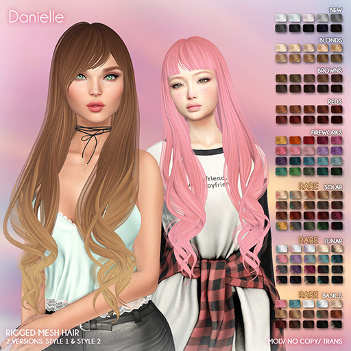 /Wasabi Pills/ Danielle Mesh Hair - Style 2 - Basics RARE