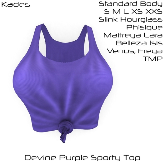 Devine Purple Sporty Top