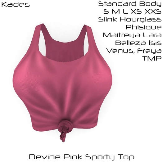 Kades - Devine Pink Sporty Top