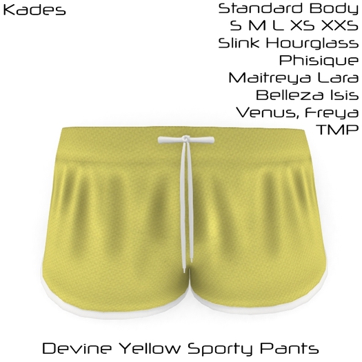 Kades - Devine Yellow Sporty Pants