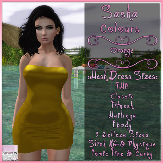 Sasha Dress Colours 1 Orange