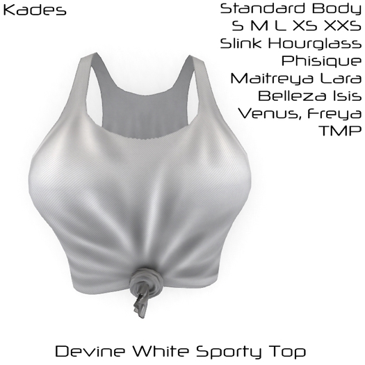 Devine White Sporty Top