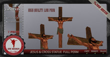 Jesus & Cross Statue Full Permission