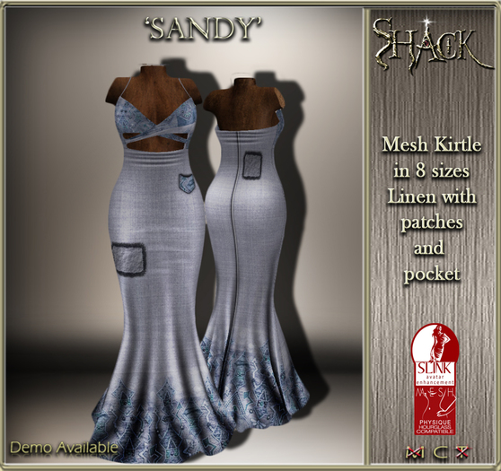 *Shack* Sandy Kirtle Blue