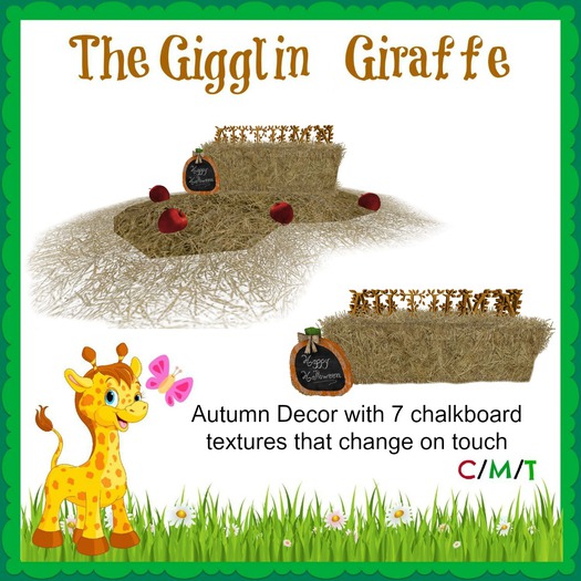 *GG* Autumn Hay w Chalkboard (bagged)