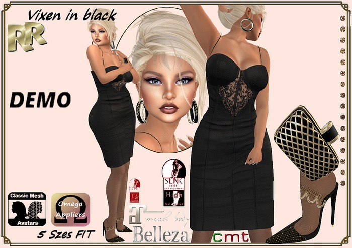Vixen in black-Rejuve's raggs DEMOS