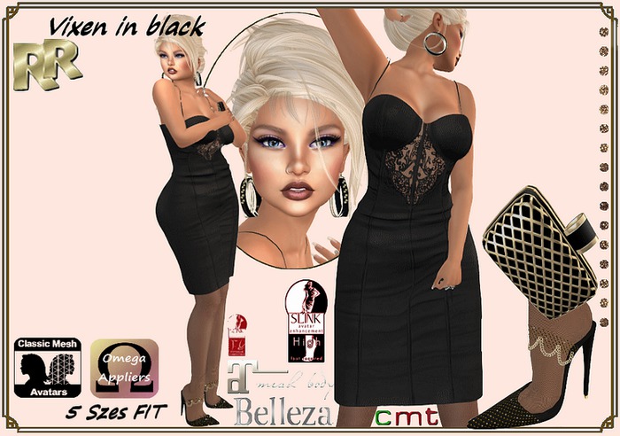 Vixen in black-Rejuve's raggs