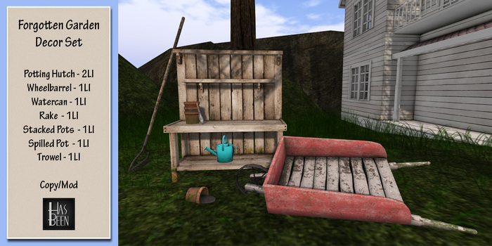Has Been - Forgotten Garden Decor Set