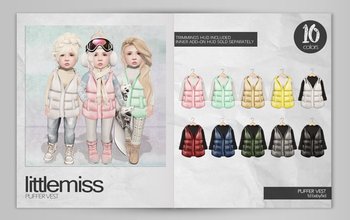 {Little Miss} Puffer Vest FATPACK