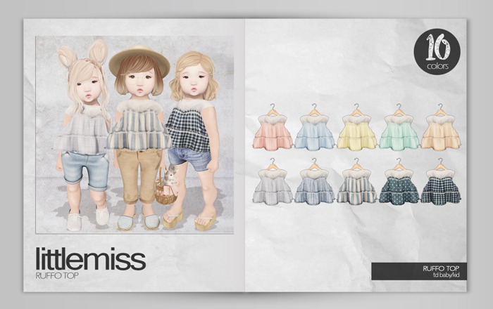 {Little Miss} Ruffo Top FATPACK