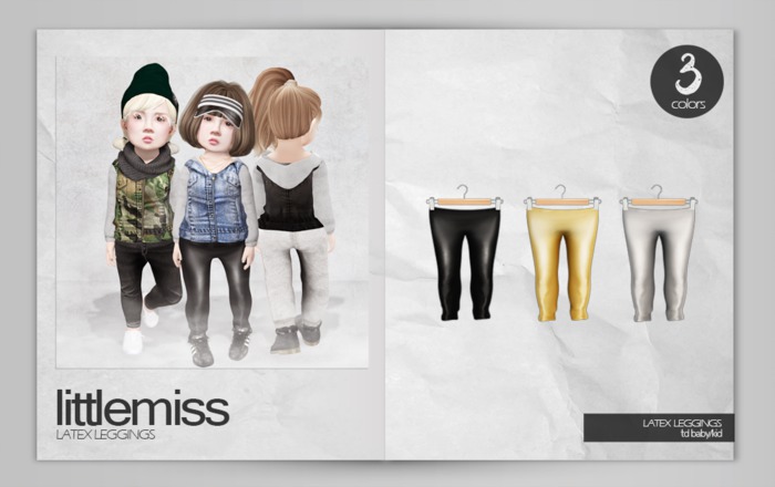 {Little Miss} Latex Leggings