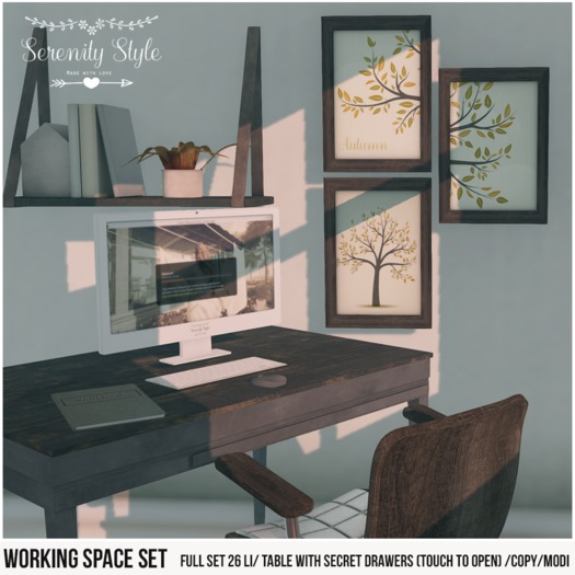 Serenity Style- Working Space Set