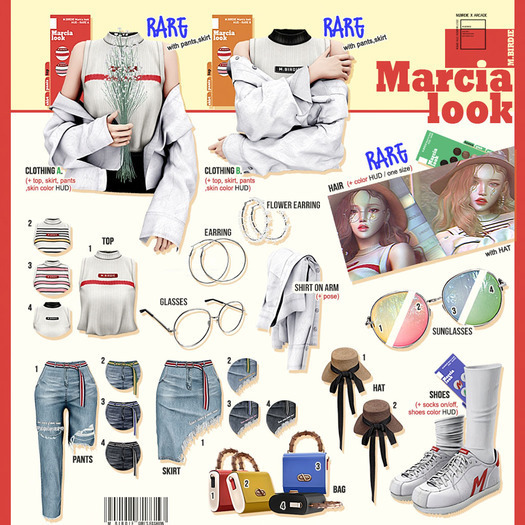 `M.BIRDIE / Marcia look-Skirt4 Maitreya