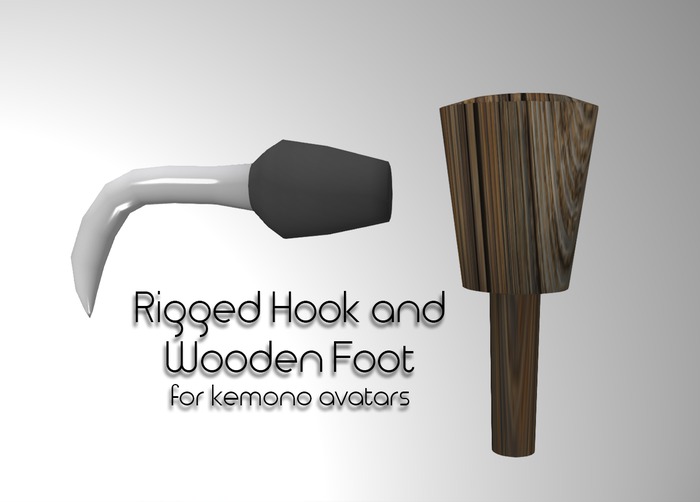 LMF Kemono Rigged Hook and Wooden Foot