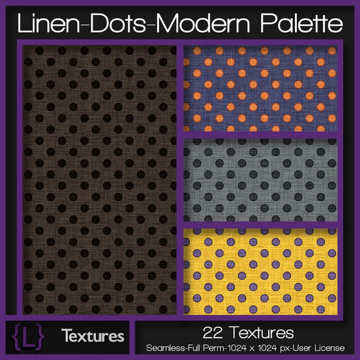 {L} Linen-Dots-Modern Palette