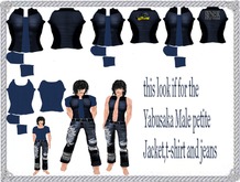 Yabuaka Male Petite Blue Jackets,t-shirt and jeans