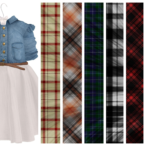 Second Life Marketplace {MurMur} Acorn Dress Plaids Addon HUD
