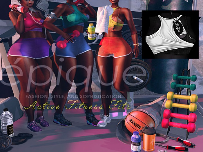'Epique Active Fit (Black/White) wear