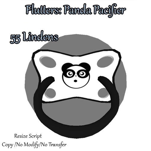 Flutters Panda Pacifier (boxed)