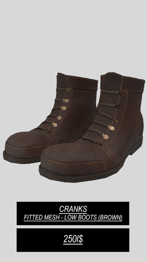 Cranks - Low Rise Boots Brown