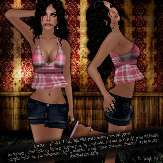 RipRock - Kit V17, 4 Psd, Tga Files Full perms (include sculpts)