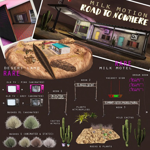 (Milk Motion) Road to nowhere - cactus w/ pots
