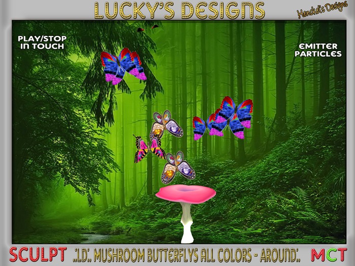 .:LD:. Mushroom Butterflys All Colors - around:.