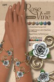 EarthStones Rose Vine Arm Wraps - Mother Of Pearl