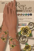 EarthStones Rose Vine Arm Wraps - Yellow Jasper