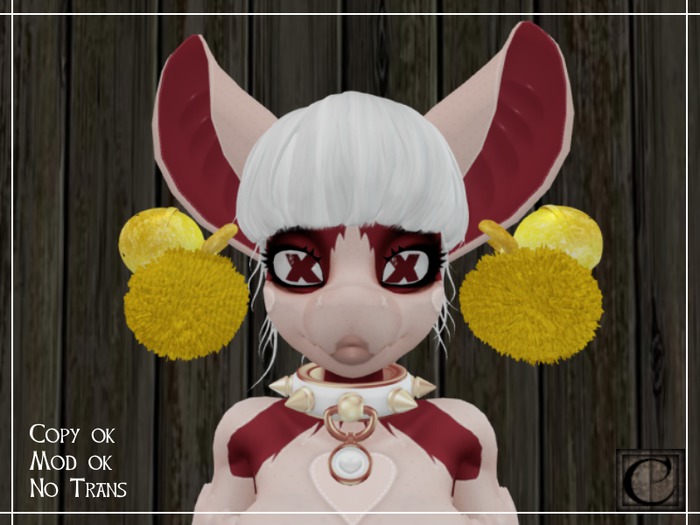 Cluttercraft - Ear Poms - Yellow