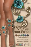 EarthStones Rose Vine Leg Wraps - Larimar