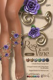 EarthStones Rose Vine Leg Wraps - Sugilite