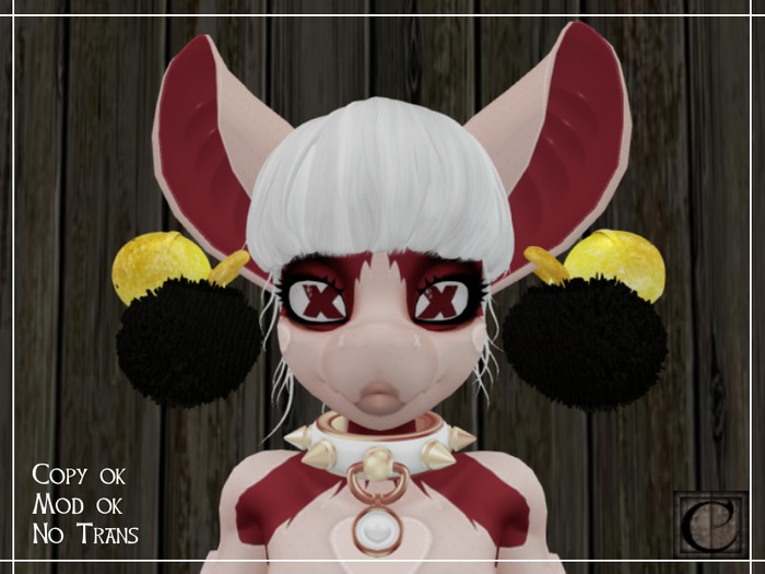 Cluttercraft - Ear Poms - Black