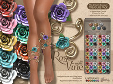 EarthStones Rose Vine Leg Wraps - Treasure Pack Fatpack