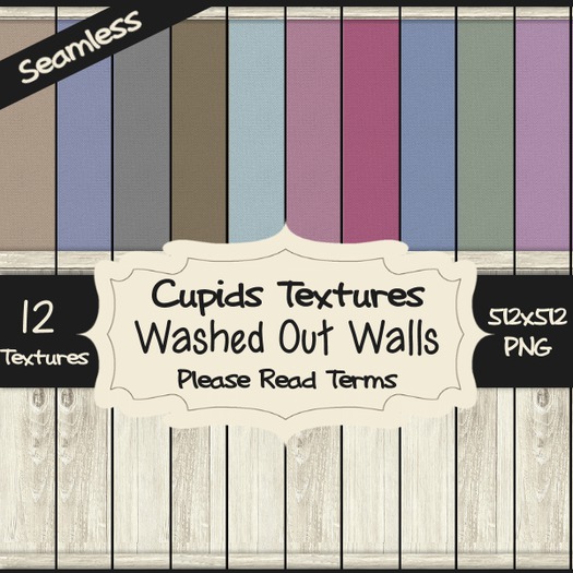 *Cupids Textures * 12 WASHED OUT WALLS