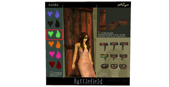 Lilith's Den Blindfold Blood - RARE