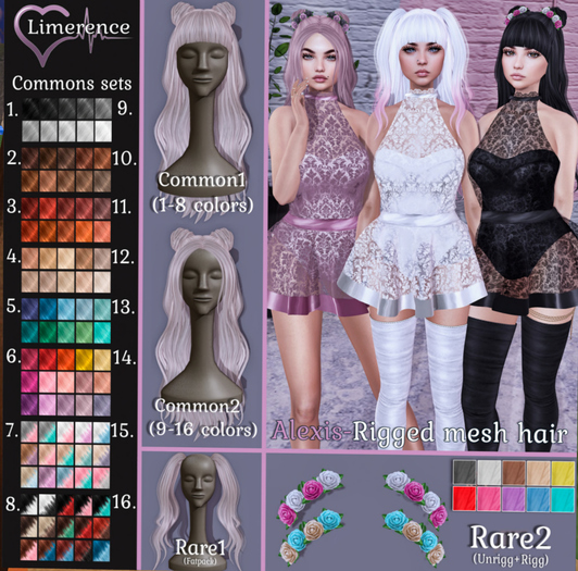 #11{Limerence} Alexis hair(Common2)-Reds
