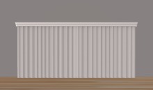 'Roy' Wide Curtain Drape-Sheer-Cornice-Retractable - Full Perm