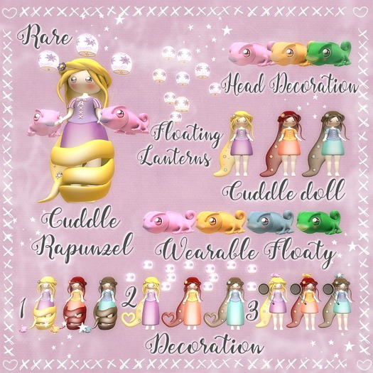 * My Cute Rapunzel * Orange Decoration 2